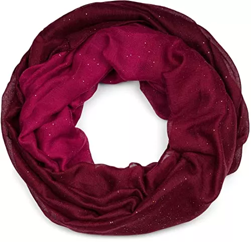 styleBREAKER Écharpes et châles styleBREAKER belle écharpe snood brillante avec un dégradé de couleur, écharpe à paillettes, paillettes, écharpe, toile, pour femmes 01017033