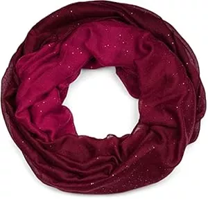 styleBREAKER Écharpes et châles styleBREAKER belle écharpe snood brillante avec un dégradé de couleur, écharpe à paillettes, paillettes, écharpe, toile, pour femmes 01017033