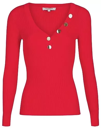 Morgan Pulls et tricots Morgan Pull manches longues boutons